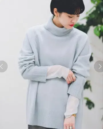 JOURNAL STANDARD 캐시미어 혼방 하이넥 풀오버 14300엔