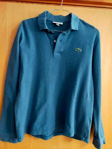 라코스테 클래식 핏 긴팔 피케 셔츠