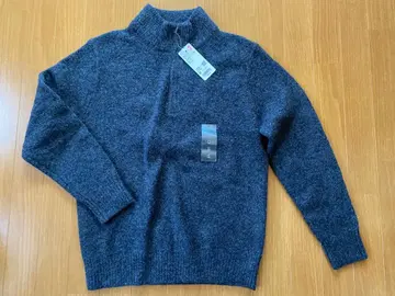 [ 새상품 ] 유니클로 수플레얀 하프 지퍼 스웨터 M