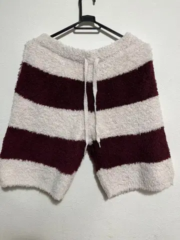 젤라피케 남성용 룸웨어 플리스 소재 스트라이프 숏팬츠 M