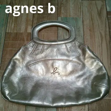 새상품급 agnes b 아네스베 실버 핸드백 2WAY