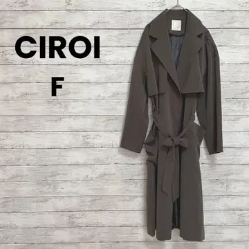 [ CIROI ] 시로이 롱 코트 ( F ) 뒷면 레이스 고급 깔끔