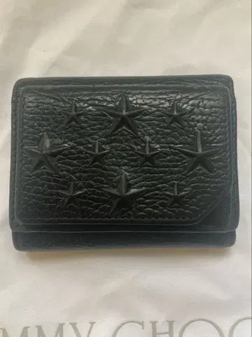 JIMMY CHOO 블랙 3단 접이식 지갑