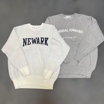 GLOBAL WORK NEWARK 로고 스웨터 M 사이즈 2점