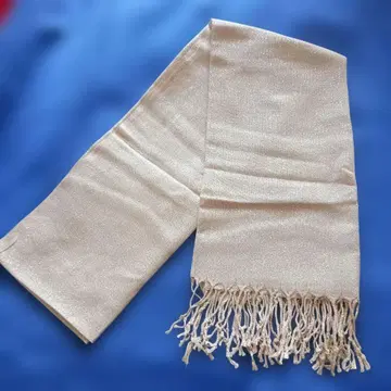 미사용 새상품 골드 프린지 숄