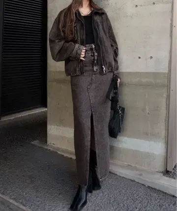 GlamLips 데님 스커트