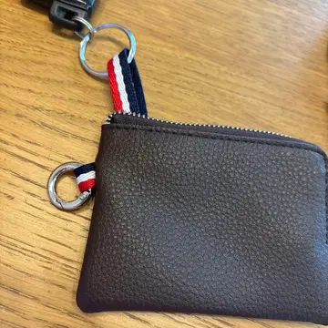 브라운 가죽 키케이스 코인 케이스