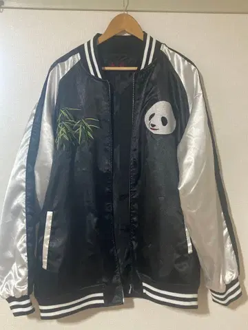 팬더 자수 스카잔 5L 사이즈 블랙 빅 사이즈