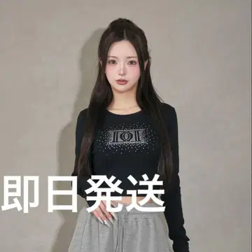 다리치 샤이니 DD 로고 컴팩트 롱 티셔츠