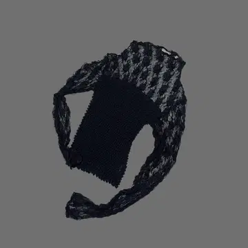 Vintage popcorn x see-through cut sew