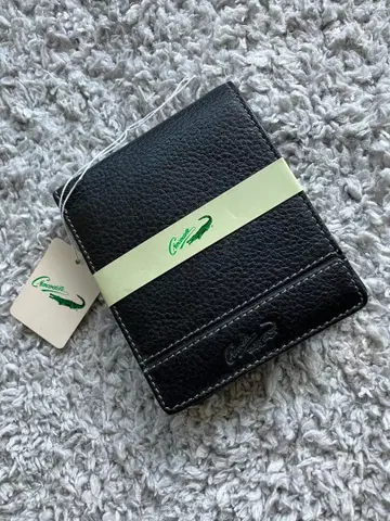 남성용/신사 천연 가죽/소가죽 2단 접이식 지갑 *크로커다일*