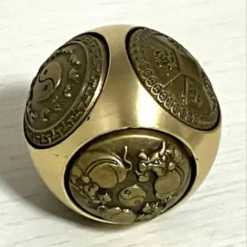 육면 회전 럭키 코인 스피너 피젯 토이 구리제 스트레스 해소 릴리프