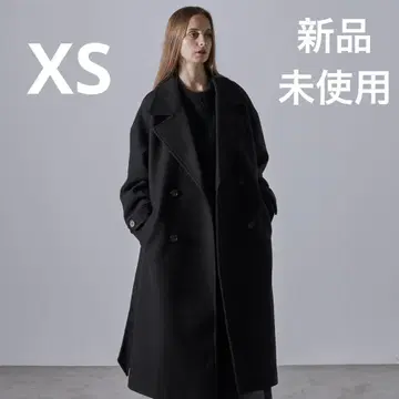 [ CLEL ] 테크 멜톤 루즈 더블 체스터 코트 24AW