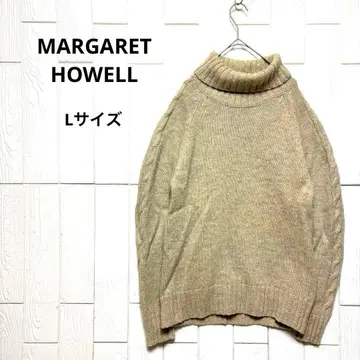 MHL. 마가렛호웰 터틀넥 양쪽 소매 케이블 짜임 니트 M