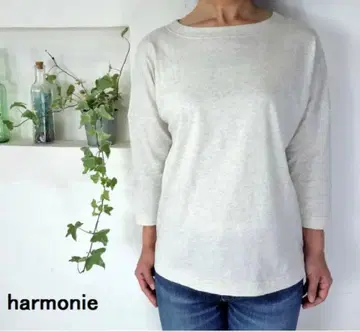 [미사용] harmonie 알모니 오가닉 코튼 8부 소매 풀오버