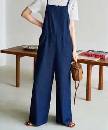 끈 데님 살로펫