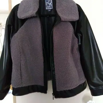 보아 인조 가죽 자켓 M