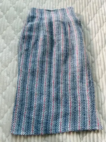 헤링본 타이트 롱 스커트 내추럴 꾸뛰르 겨울