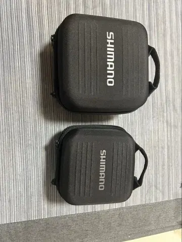 SHIMANO 릴 케이스 2개 세트 블랙 세미 하드 케이스