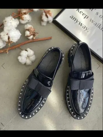 Akiron x Donoban 블랙 로퍼 M 에나멜