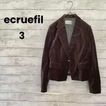 [ecruefil] 자켓 (3) 벨로아 느낌 스트라이프 골드 버튼