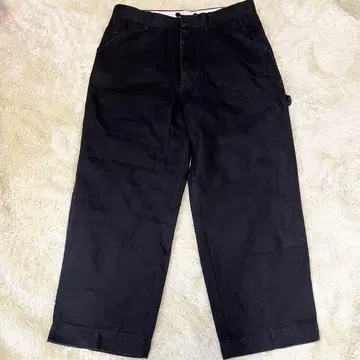 NEAT 신치 벨트 페인터 와이드 팬츠 M 블랙