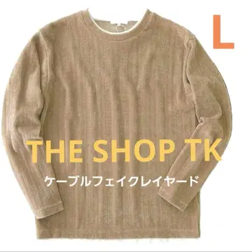 더 샵 TK 케이블 F 레이어드 풀오버/L/새상품