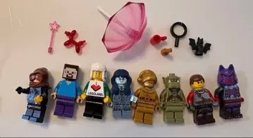 레고 미니 피규어 8개와 아이템 세트 정품