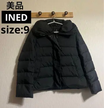새상품급 INED 다운 자켓 블랙 사이즈 9호