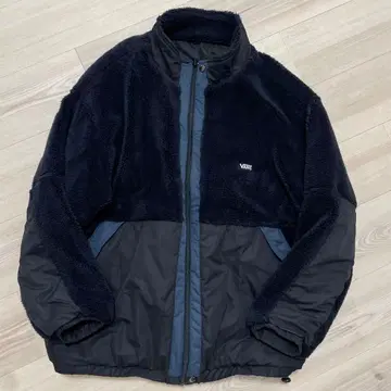 VANS 다크 블루 리버서블 플리스 자켓 무라사키 스포츠 별주