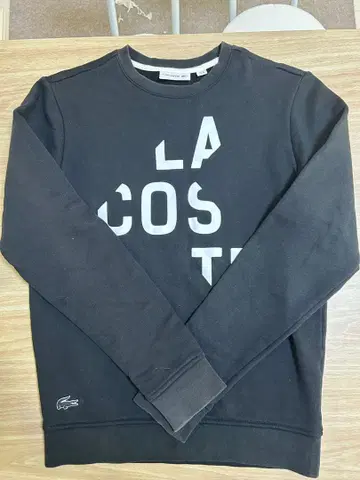 LACOSTE 블랙 크루넥 맨투맨 US XS