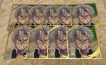 귀멸의 칼날 기둥전 랜덤 미니 클리어 색지