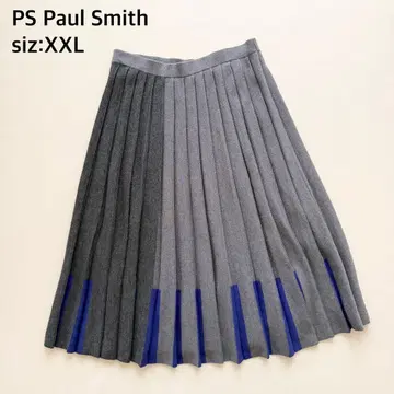 빅 사이즈 PS 폴스미스 스커트 니트 플리츠 롱 44 사이즈