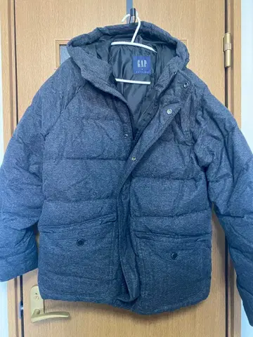GAP 후드 부착 다운 자켓 M 그레이
