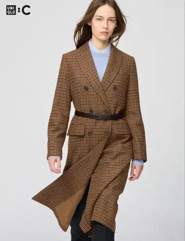 더블 롱 코트 UNIQLO:C 클레어 와이트 켈러