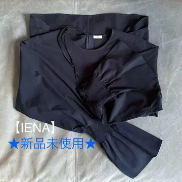 [ 미사용 새상품 ] IENA 노카라 셔링 블라우스