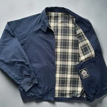 스테디셀러 반 자켓 스윙탑 네이비 체크 L 사이즈 남성용