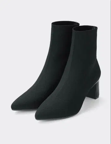 미사용 새상품 GU 포인티드 니트 부츠 블랙 L 사이즈