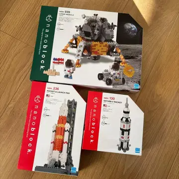 나노블록 우주 테마 세트 3점 새상품