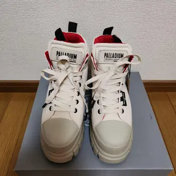 PALLADIUM 1947 하이컷 스니커즈 화이트/레드