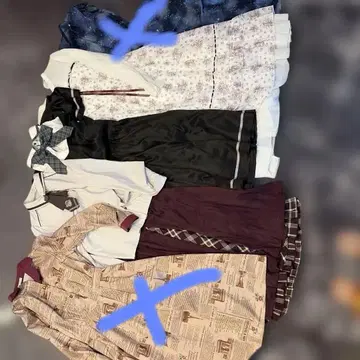 axes femme 원피스 2, 스커트 1, 셔츠 2 세트