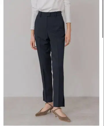 택 포함 새상품 리그림 사이드 슬릿 스틱 팬츠 XS 블랙