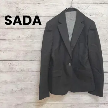 [SADA] 자켓 테일러드 체크 모 100% 안감 부착