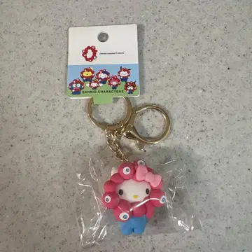 산리오 헬로키티 변신 입체 마스코트 컬러 키링