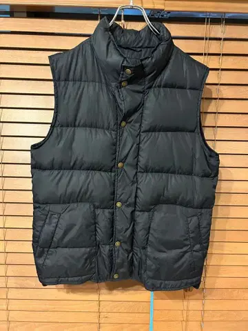 Lands' End 블랙 다운 베스트 L