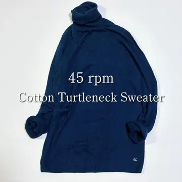 새상품급 45rpm 포티 파이브 터틀넥 니트 네이비