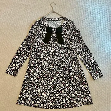 갤러리 비스콘티 원피스 꽃무늬 가슴 리본 사이즈 2 [ b37 ]