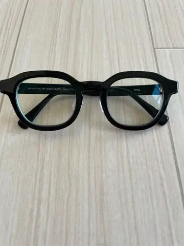 JINS 블랙 프레임 안경 (도수 있음)