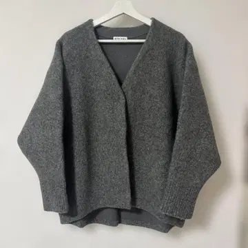 CYNICAL 그레이 오픈 프론트 가디건