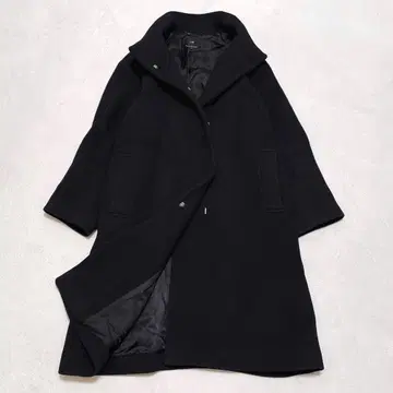 23구 더블 크로스 벨로아 스탠드 카라 코트 48 빅 사이즈 나카무라 안